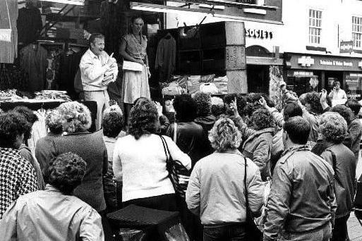 In 1987 Pontefract was the host for a national competition to find the best market 'pitcher