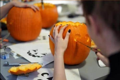 Create a pumpkin masterpiece, then learn how to turn it into something healthy to eat!