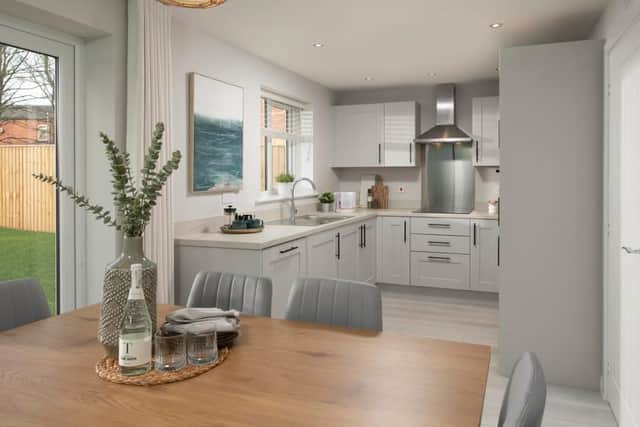 On the ground floor, the Wentworth has a dedicated lobby space and a spacious lounge room which leads to a hallway and WC. At the rear of the property, there is an open plan kitchen/dining space with integrated appliances.