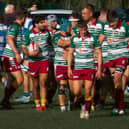 Sandal players walk back to their mark after scoring a try against North Ribblesdale. Picture: Meg Lindenmayer