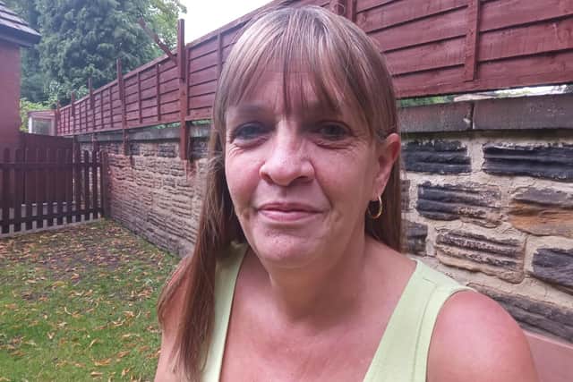 Kendra Smith at her garden near Thornes Park.