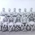 David Stephens, third from left, front row, in the Castleford Grammar School's 1958 first XV.