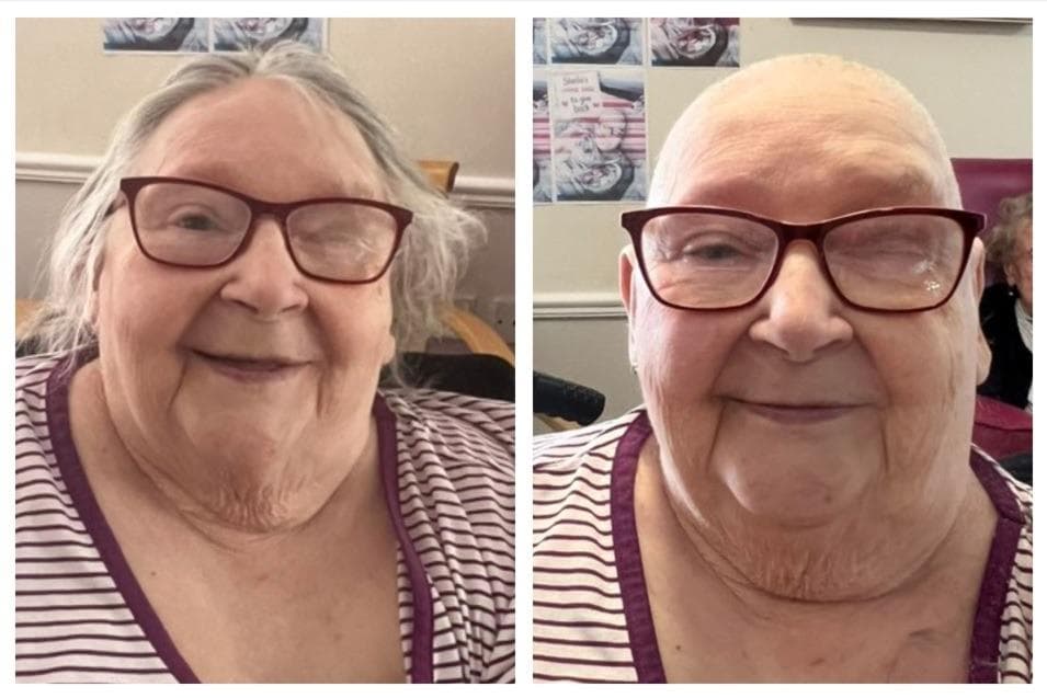 'My way of giving something back': Sheila, 79, braves the shave for ...
