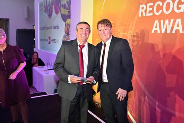 Andy Sellars won Yorkshire Air Ambulance's Corporates Award.