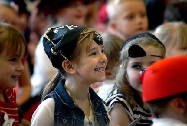 Ruby Wadsworth at St Michael's School pirates day in 2011.