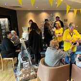 Visitors enjoying the Pontefract's hospice open day