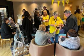 Visitors enjoying the Pontefract's hospice open day