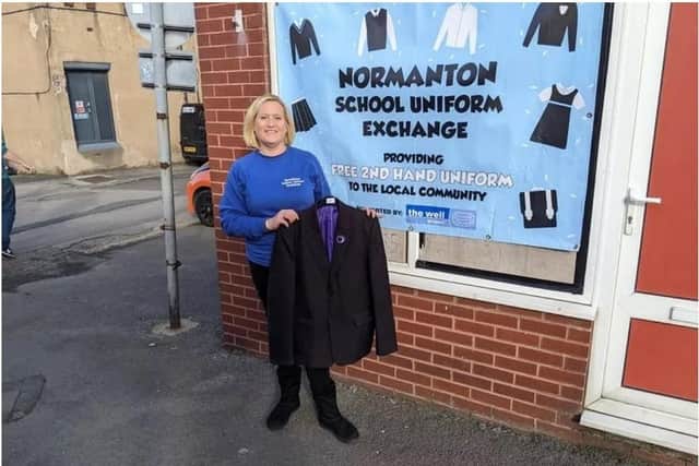Normanton Uniform Exchange received a donation.