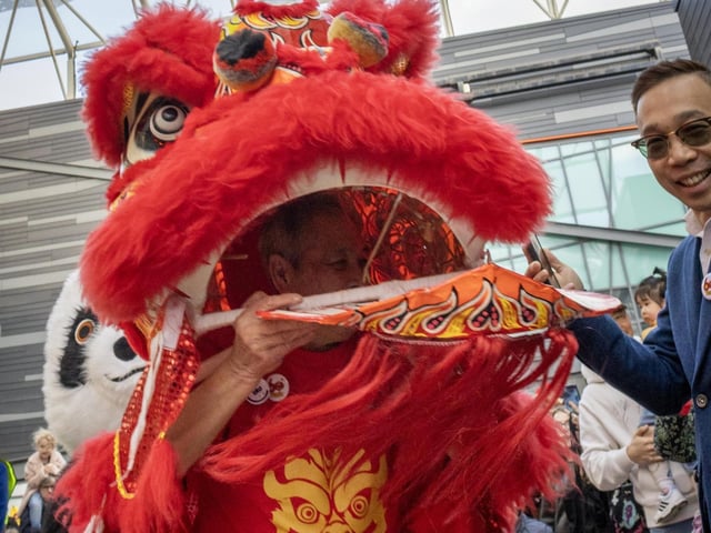The afternoon also featured an impressive Lion Dance.