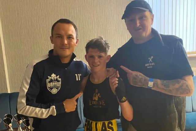 Junior champion Callum Fallas has caught the eye of former world champion Josh Warrington.