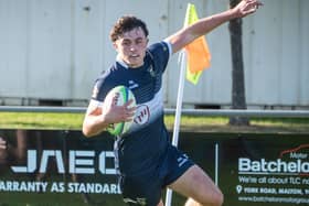 Tom Papworth scored an excellent try for Pontefract at Selby. Picture: Jonathan Buck