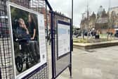 The exhibition in aid of the Rob Burrow Centre for MND appeal is currently on display outside Leeds Corn Exchange. Picture: Steve Riding