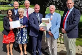 The milestone was celebrated with a presentation to the Trust by YAA Chairman, Mike Harrop, who presented the Trustees of The Jack Brunton Charitable Trust, including Derek Noble (Chair), James Lumb, David Swallow, Andrew Dickins, and the trust's Administrator, Margaret Culley.