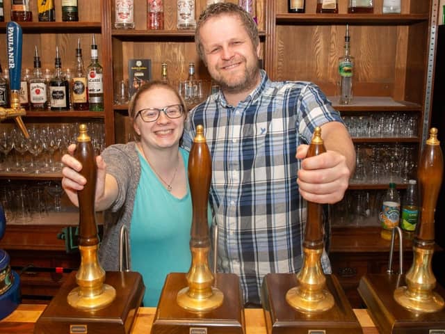 Cheers! Darren Trei and his partner Fiona Harbor have taken over the Polka Hop, Wakefield.