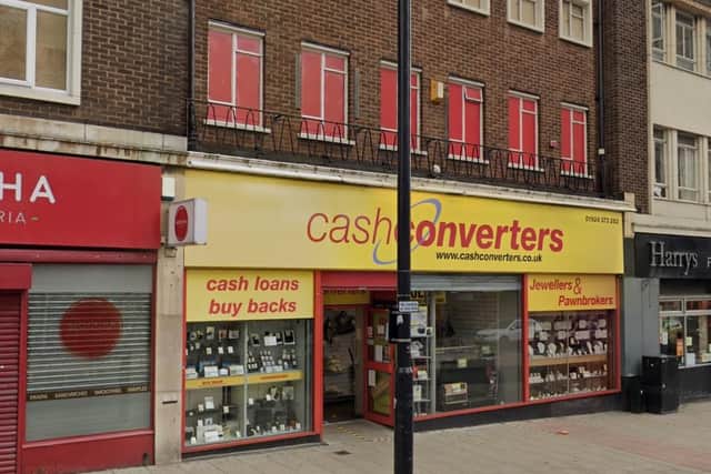 Cash Converters in Kirkgate, Wakefield, where the crime took place (Photo by Google)