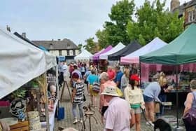 Artisan market in Pontefract.