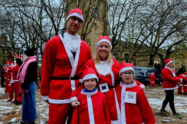 Wakefield Hospice's annual Santa Dash took place in the city centre on Sunday.