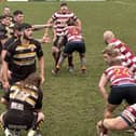 Line-out action from Sandal's home game with Kendal.