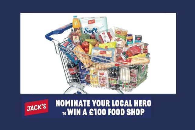 A £100 Jack's Supermarket weekly shop for your local hero