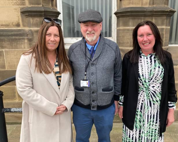 Wakefield Council's Lib Dem group members Rachel Speak (left), group leader Pete Girt (centre) and Adele Hayes (right)