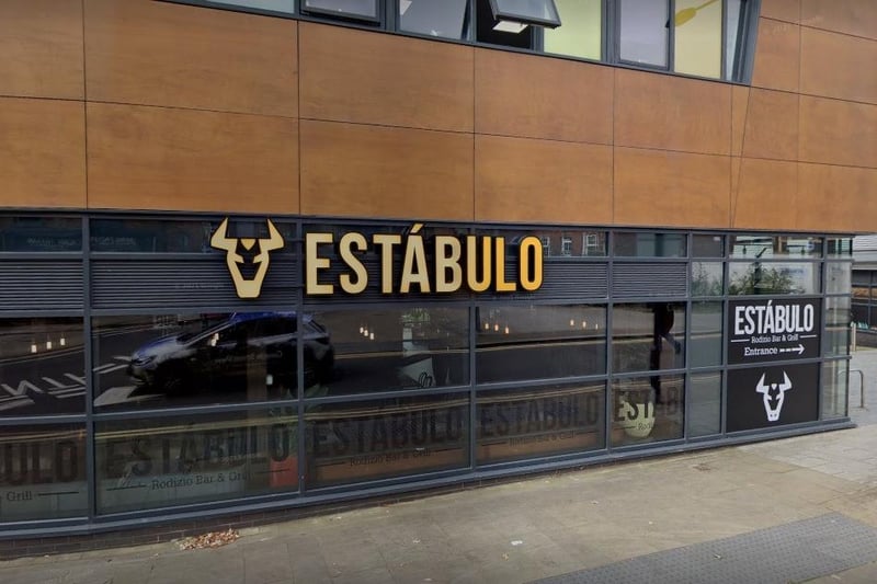 Estabulo Rodizio Bar & Grill, Merchant Gate, 1 Burgage Sq, Wakefield. Serves Brazilian-style grilled meat served off the skewer at the table. Average of 4.6 stars out of 5 with 1,940 reviews. "The quality of the meat is ridiculous and you end up eating way more than you should. Finishing the meal with the cinnamon pineapple is really nice. The staff were brilliant, really helpful. Definitely a good night."