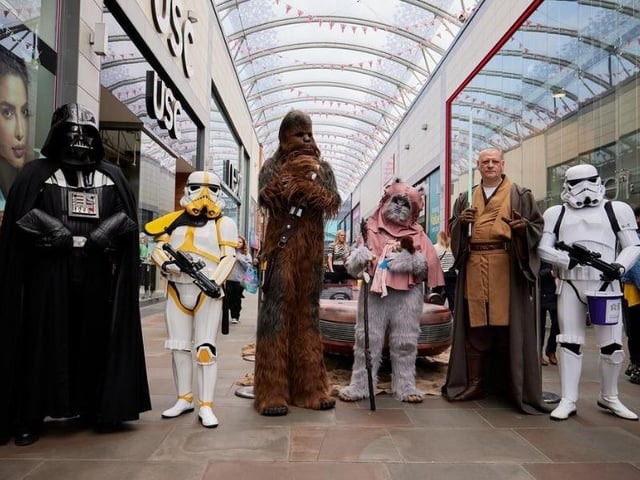 Darth Vader and his Star Wars gang.