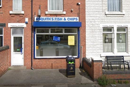 Asquiths Fish & Chips, 77 Smawthorne Lane, Castleford, has a 4.6 star customer rating. "Always wonderful fish and chips."