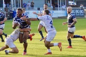 McKenzie Yei in action for Featherstone Rovers. Picture: Kevin Creighton