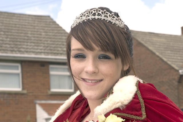 May Queen Jessica Harris at the Gawthorpe Maypole Procession in 2009.