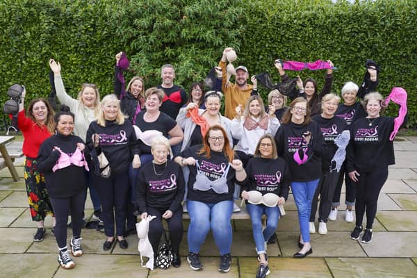 The 'Get Yer T*ts Out' fundraiser will take place on May 31 at 8pm. The group will collect money for the Pontefract and District Breast Cancer Support Group and raise awareness of how to detect breast cancer. Picture: Scott Merrylees