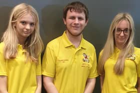 LA Castleford Youth tenpin bowlers (from left) Olivia Rogers, Kieran Lunn and Emily Rogers have earned selection for Yorkshire.
