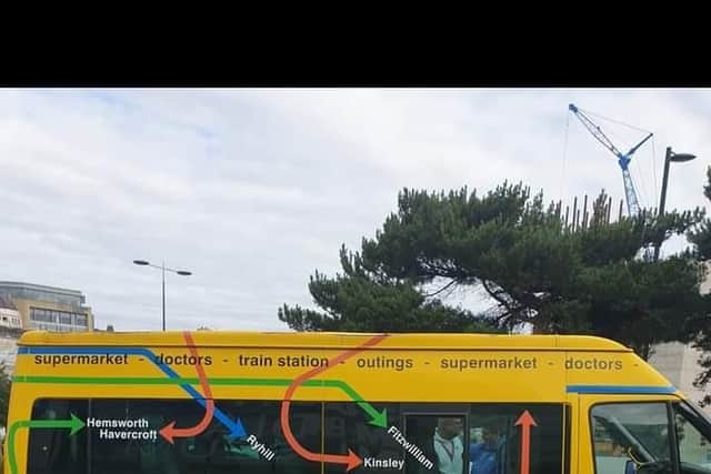 The yellow minibus that has been stolen, leaving the charity "heartbroken"