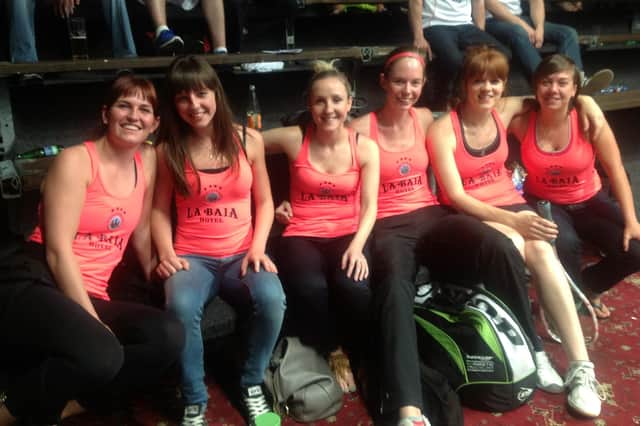The Pontefract Ladies team who won the European Club Championship in Prague a decade ago. The team pictured is (from left): Kirsty McPhee, Katie Smith, Sarah Bowles, Orla Noom, Vanessa Atkinson, Deon Saffery.