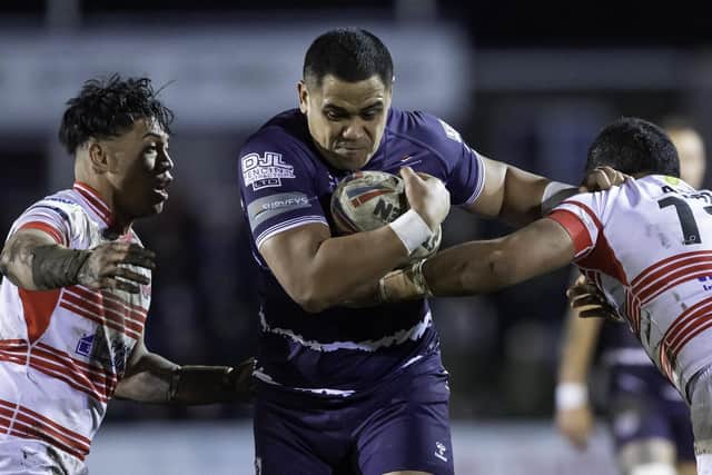 Junior Moors has signed a new deal to stay with Featherstone Rovers for 2023. Picture: Allan McKenzie/SWpix.com