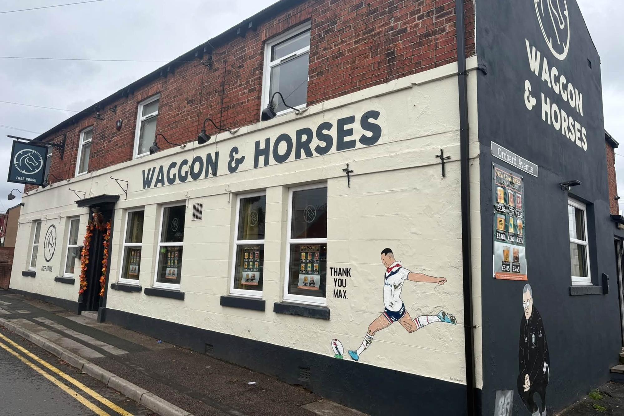 Burley Banksy paints Max Jowitt tribute mural at Wakefield pub after Trinity triumph