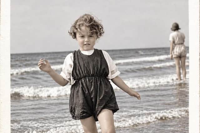 Barbara Sykes on holiday in Bridlington when she was a child