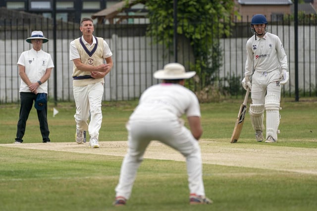 Chris Degnan was one of West Bretton's best bowlers with 4-26 from 11.1 overs.