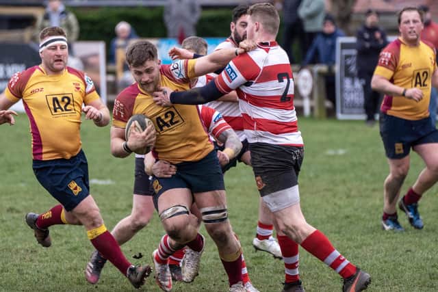 Sandal look to make ground against Cleckheaton in Saturday's Yorkshire derby at Milnthorpe Green. Picture: Scott Merrylees