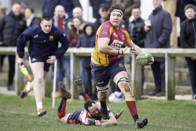 Sandal's Declan Thompson scored two tries against Driffield.