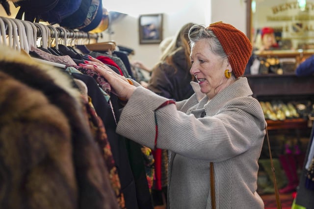 Shoppers could browse the warmest of winter coats, hats, scarves and gloves in time for the cold.
