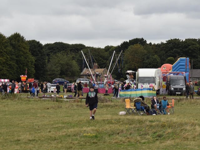 There was a range of fairground rides for families to enjoy