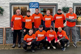 The group of nine friends who first met at Brigshaw High School in Allerton Bywater have reunited to complete the Yorkshire Three Peaks Challenge in memory of their school friend, Simon Mirfin. They hope to raise £5,000 for Muscular Dystrophy UK, which supported Simon and his family. The nine friends are Paul Bosworth, Paul Crossland, Sean Curry, Mark Hargreaves, Adrien Harris, Kristopher Jaques, Mukesh Patel, Beth Smithson, and Matthew Weaver. Picture: Muscular Dystrophy UK