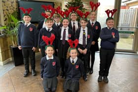Pupils from Halfpenny Lane School, Pontefract, came to bring Christmas cheer to the town's Prince of Wales Hospice