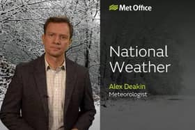 Met Office UK Weather forecast for the afternoon of 09/03/23.