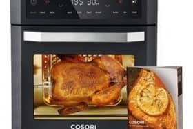 COSORI’s 12L Air Fryer Oven makes cooking a breeze with 11 functions and 1800W of powerful dual heating.