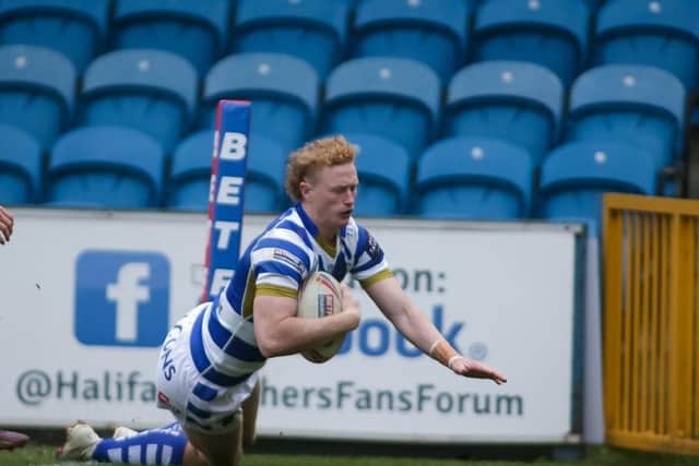 Halifax Panthers' Lachlan Walmsley scored four tries against Swinton Lions. (Photo credit: Simon Hall)