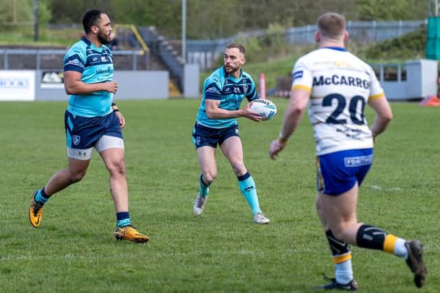 Connor Jones looks to get Featherstone Rovers moving. Picture: JLH Photography