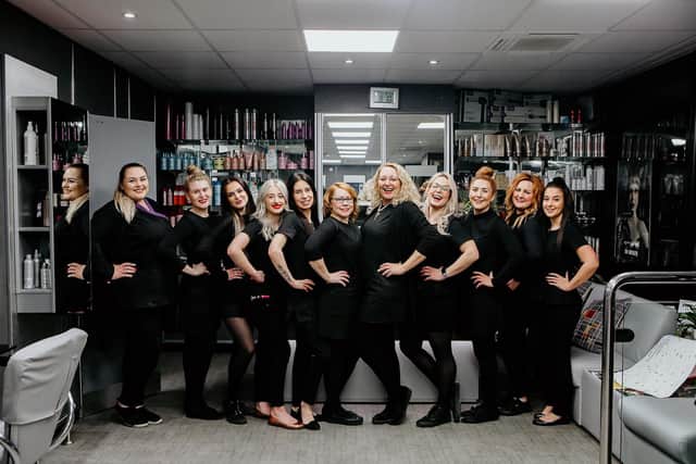 The team at En Route Hair and Beauty in Walton.