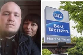 Louise Nash and Nicky Barker booked to get married at the Best Western St Pierre Hotel, in Wakefield.