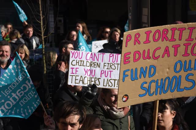 More people say they support teachers than those who don’t. (Pic by Jon Rigby)